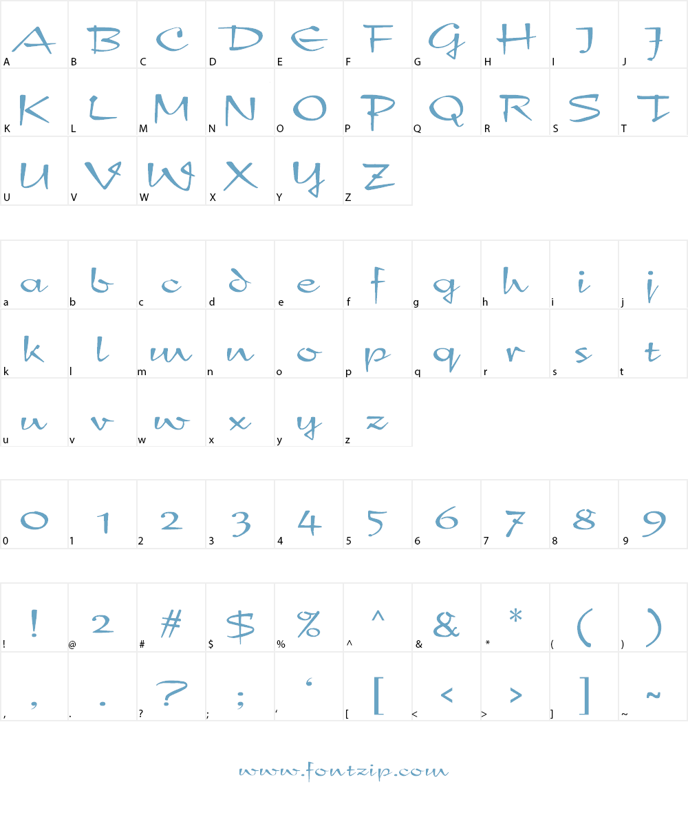 New Day Font Character